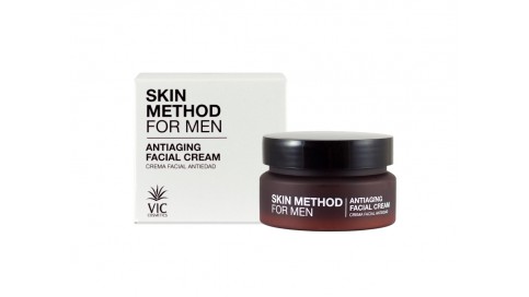 Vic Cosmetics Aloe Vera Skin Method for Men Antiaging Facial Cream